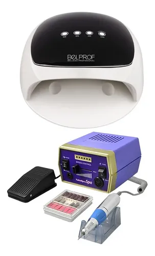 Cabina Uñas Gel Belprof 4S Plus UV LED 52W + Torno Drill 288 Teknikpro