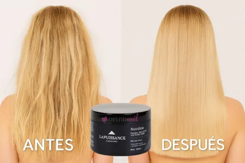 Mascara Capilar Nutricion La Puissance Acido Hialuronico En Liposomas Con Argan X250g Cabello Muy Seco – Uso Profesional Hidratacion Brillo Suavidad Humectacion Renovacion Restauradora