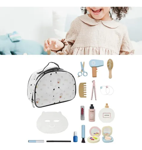 Kit De Maquillaje De Madera Para Regalos Con Bolsa De Cosmét