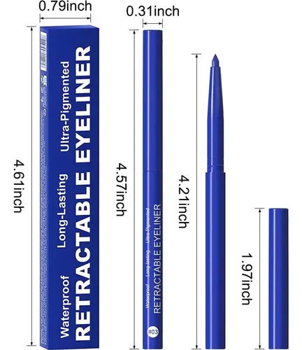 Lápiz Delineador Azul Evpct 1u, Resistente Al Agua