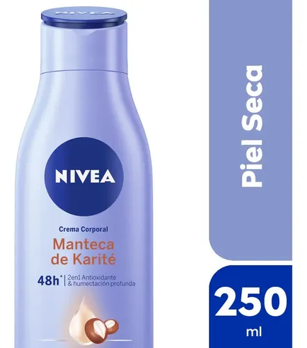 Crema para cuerpo Nivea Soft Milk en botella 250mL
