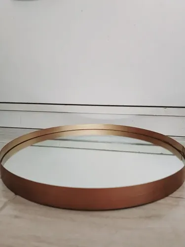 Espejo De 40cm Con Luz Led Y Marco