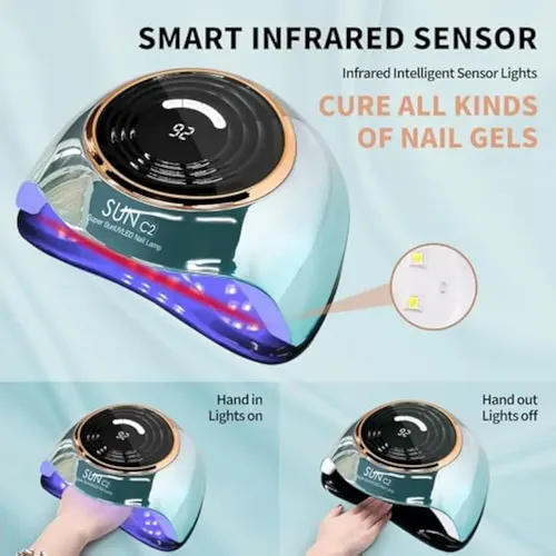 Lámpara De Uñas Uv De 288 W Con 63 Cuentas Led