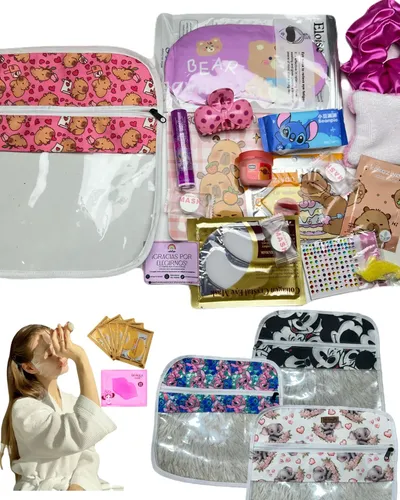 Kit Skincare Mascarilla Bolsa Impermeable Wet Bag Rutina Spa