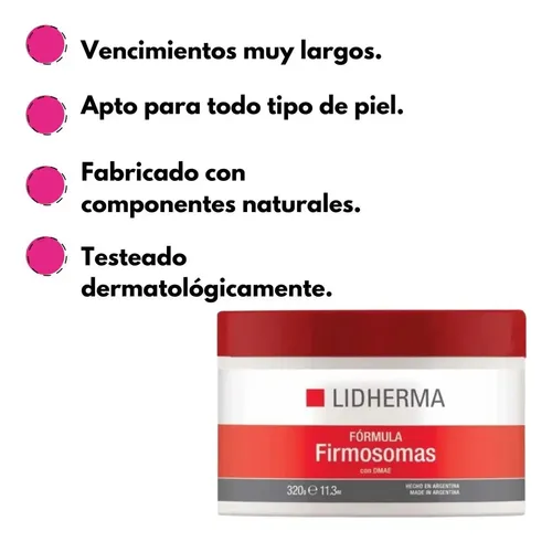 Lidherma Firmosomas Dmae Redensifica Flacidez X320 Vit A C E