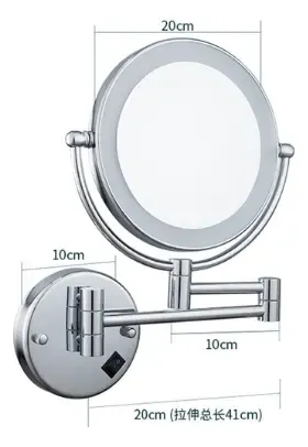 Espejo De Baño Con Luz Led De Amurar Sobre Pared