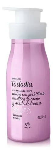 Crema Corporal Avellana Y Casis Tododia Natura 400 Ml