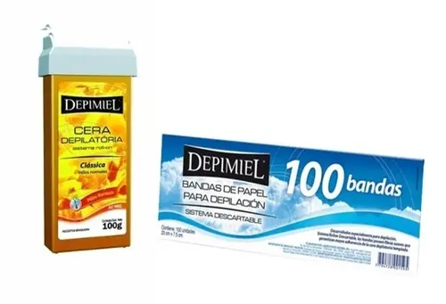 Cera Depimiel Sistema Descartable Roll-on X 12 Un +100bandas