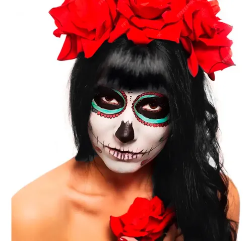 Peluca Larga Lacia Negra Halloween Bruja Deco506 Mala Terror