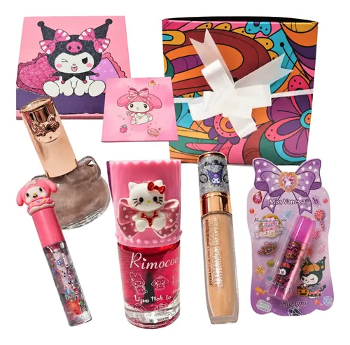 Kit Maquillaje Kawaii Chicas Bond Kitty Kuromi Surtido