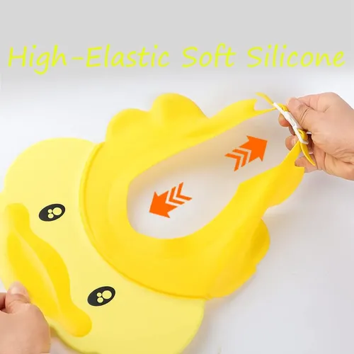 Gorro De Ducha De Bebé Ajustable De Silicona Para Champú,