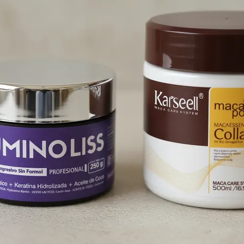 Alisado Lumino Liss Sin Formol 250g + Mascara Karseell 500g