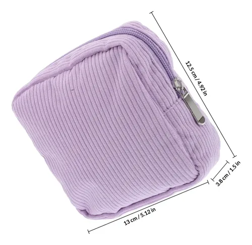 Bolsa Violeta Para Toallas Y Maquillaje Pequeña