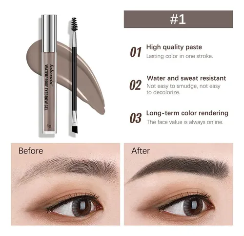 Gel Para Cejas, Resistente Al Agua Y Manchas