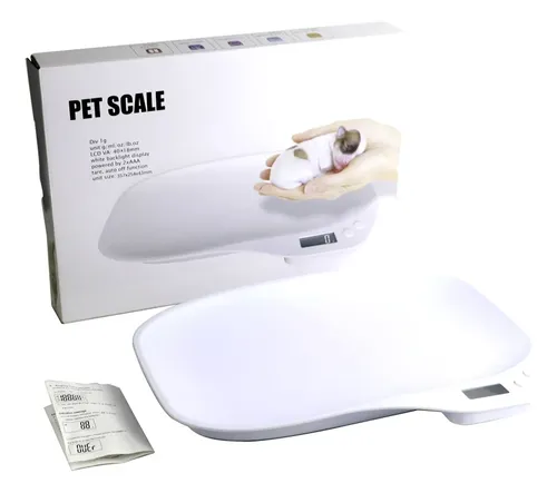 Báscula Digital Para Mascotas Bebé 15kg Bandeja