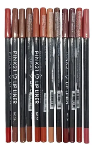 Delineadores De Labios Pack De Lapices Lip Liner Pink 21