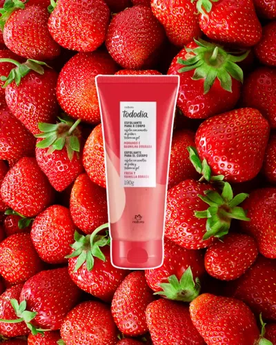 Natura Tododia Fresa Y Vainilla Dorada Exfoliante Corporal