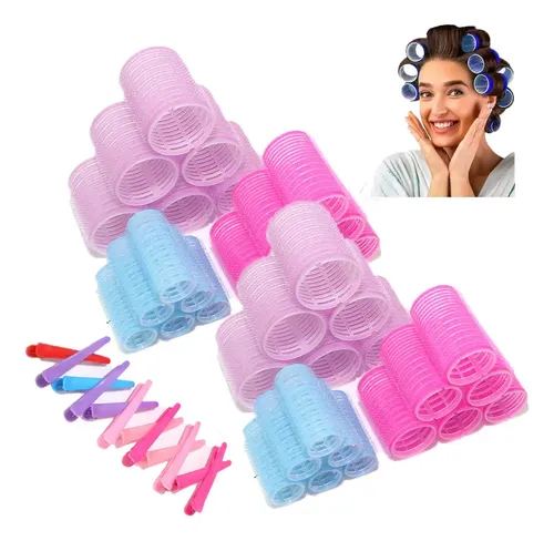 Más Vendido 48 Unidades Hair Rulo Tubos Plástica Más Vendido