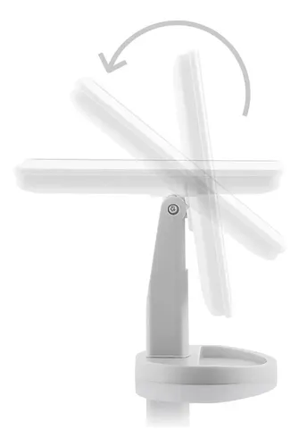 Espejo Maquillaje 16 Luces Led  Touch Rotacion 360° Usb