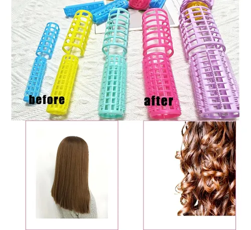 Juego De Rizadores De Pelo Sin Calor, 30 Unidades, 5 Tamaños