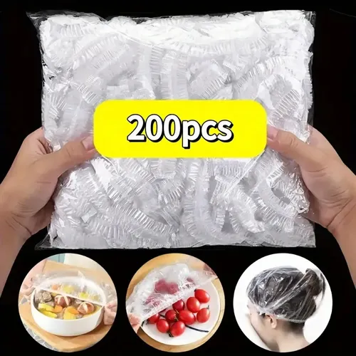 200 Tapas Desechables Para Placas De Plástico