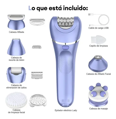 Depiladora Eléctrica 7 En 1 Para Mujer Maquina Rasuradora