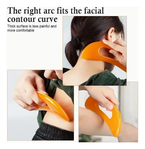 Set De 4 Herramientas De Masaje Gua Sha – Tabla Curva Grande