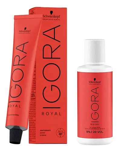 Kit Tintura Igora Royal 7.77 de Schwarzkopf Professional con Oxidante 20 Vol