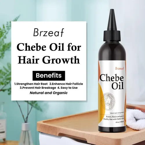 Aceite Para El Crecimiento Del Cabello Brzeaf Natural Chebe