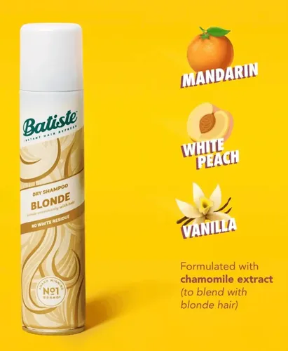 2 Shampoo En Seco Batiste Blonde Lavado Sin Agua