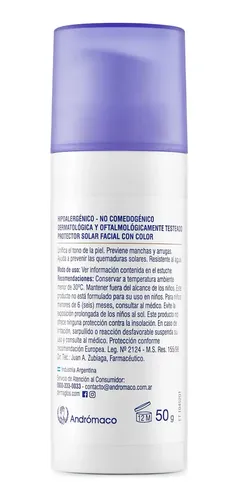 Dermaglos Protector Solar Con Color Fps 50 Tono Claro 50 Gr