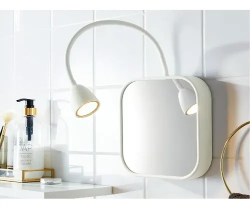Espejo Baño Aplique Luz Led Flexible Tocador Maquillaje