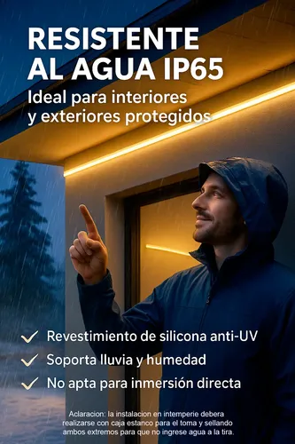 5mt Luces Led Para Atras De Espejos Directo A 220 Sin Fuente