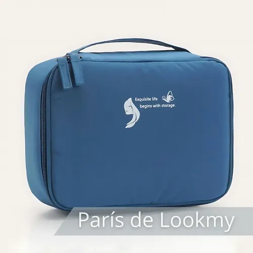 Neceser De Viaje Cosméticos maquillaje con divisiones Lookmy | Organizador maquillaje | Portacosmético Bolso Baño | Necessaire Lavable E Impermeable Para Valija Y Cartera Mujer | Neceser Valija Regalo