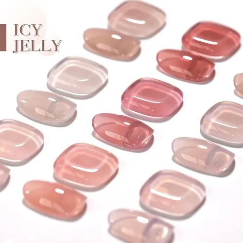 Set De Esmaltes Gel Nude Transparente 6 Colores Uv