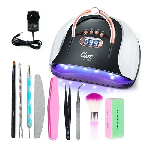 Cabina Para Uñas Gadnic 21.1W LED UV Profesional Lámpara Esmalte Semi Permanente Soft Gel Esculpidas 57 LEDs