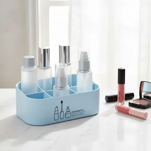 Porta Cosmético Plástico Apilable Organizador Maquillaje