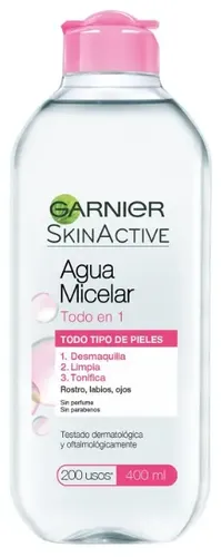 Agua Micelar Garnier Skin Active Todo En 1 Piel Sensible
