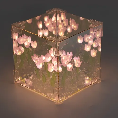 Espejo Led Decorativo 2 En 1, Noche Hecha A Mano, Hecha A Ma