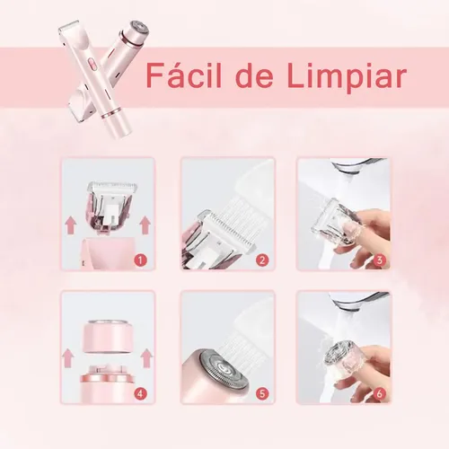 Depiladora De Bikini For Mujer Eléctrica Doble Cabeza 2 En 1