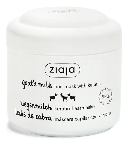 Mascarilla Capilar Ziaja De Leche De Cabra Fortalecedora Con