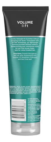 Acondicionador John Frieda Volumen Cabellos Delgados Finos