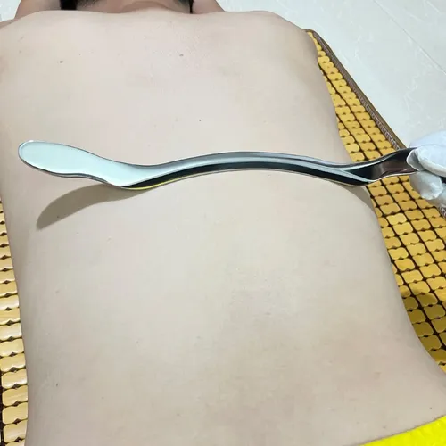 Masajeador Forqoqo Set De 4 Piezas De Gua Sha De Acero Inoxi