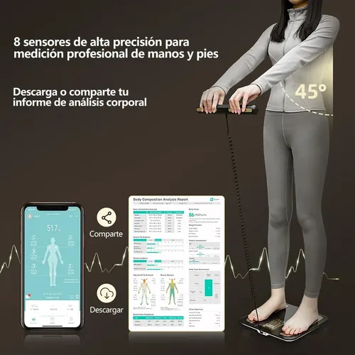 Alta Calidad Báscula Corporal Digital Inteligente Con 8