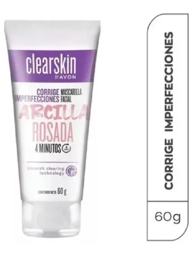 Mascarilla Facial Arcilla Rosada Clearskin 0 Imperfecciones