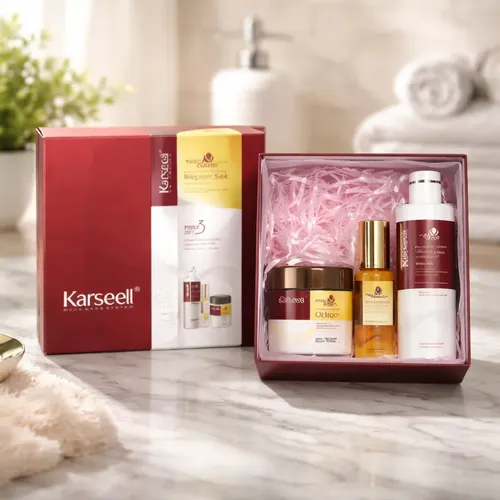Caja Original Karseell Shampoo Óleo Y Crema Para Regalar