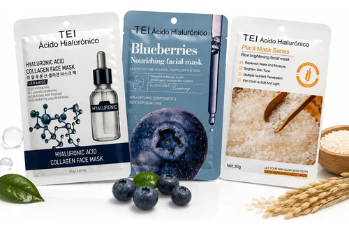 Kit Skincare X10 Mascarillas Faciales Ojeras Parches Granos