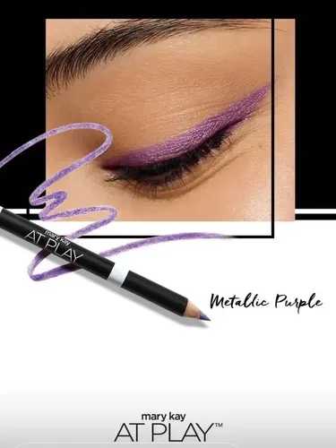 Lapiz Delineador Para Ojos At Play. Mary Kay Acabado Mate/Metálico Color Metallic Purple