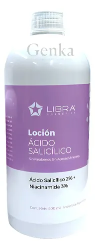 Libra Locion Acido Salicillico 2% Niacinamida 3% Piel Grasa