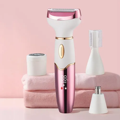 Afeitadora Eléctrica 4 En 1 For Mujer, Depiladora Corporal H